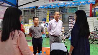 14 校领导视察华体网迎新现场